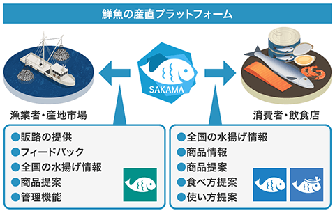 鮮魚の産直プラットホーム